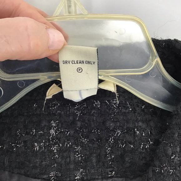 Vertigo Paris Women’s Tweed Boucle Fringe Wool Blend Jacket Coat Size Small - Picture 10 of 10